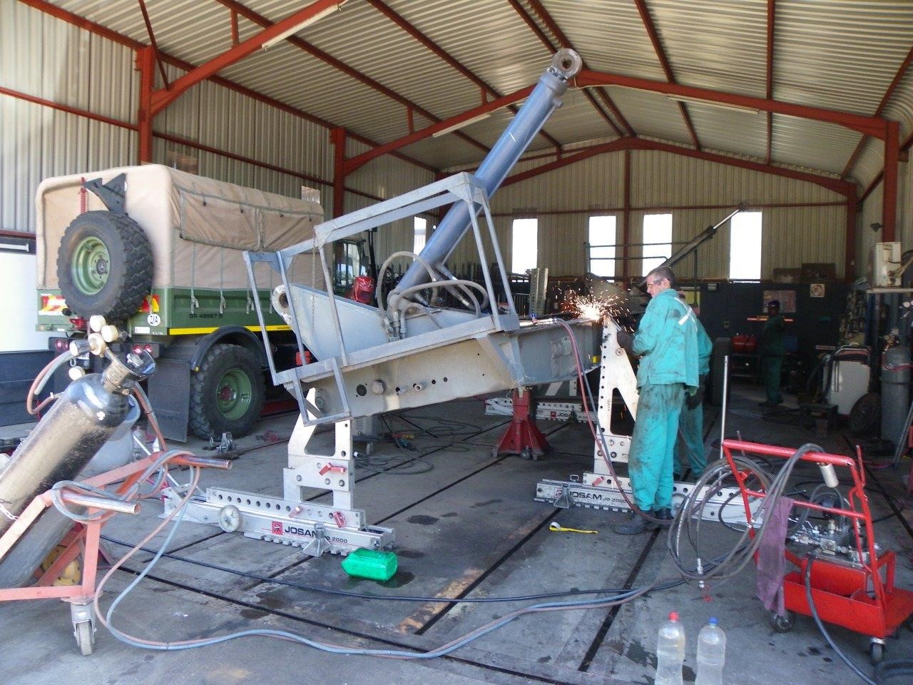 Chassis Straightening on Trucks & Trailers